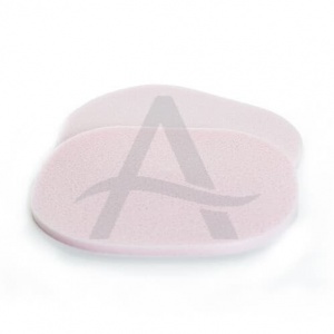 Platte demake-up sponzen hypoallergeen (Platte demake-up sponzen hypoallergeen 2st)