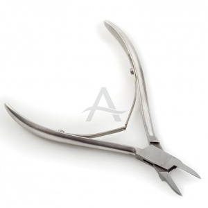 Hoektang inox mat dubbele veer voor ingegroeide nagel (Hoektang inox mat dubbele veer voor ingegroeide nagel - 10cm)