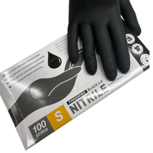 Nitrile handschoenen ZWART 100st (Nitrile handschoenen ZWART 100st MEDIUM)